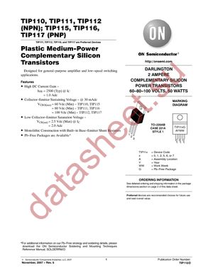 TIP110G datasheet  